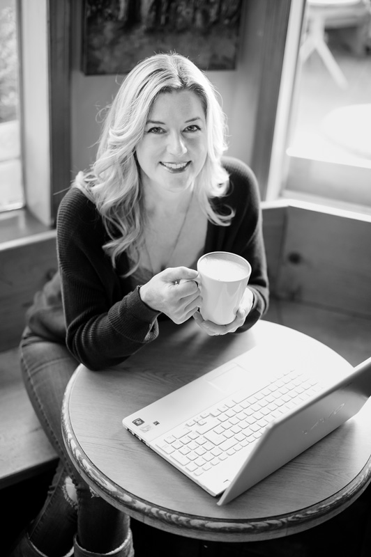 Tania Veitch at a cafe
